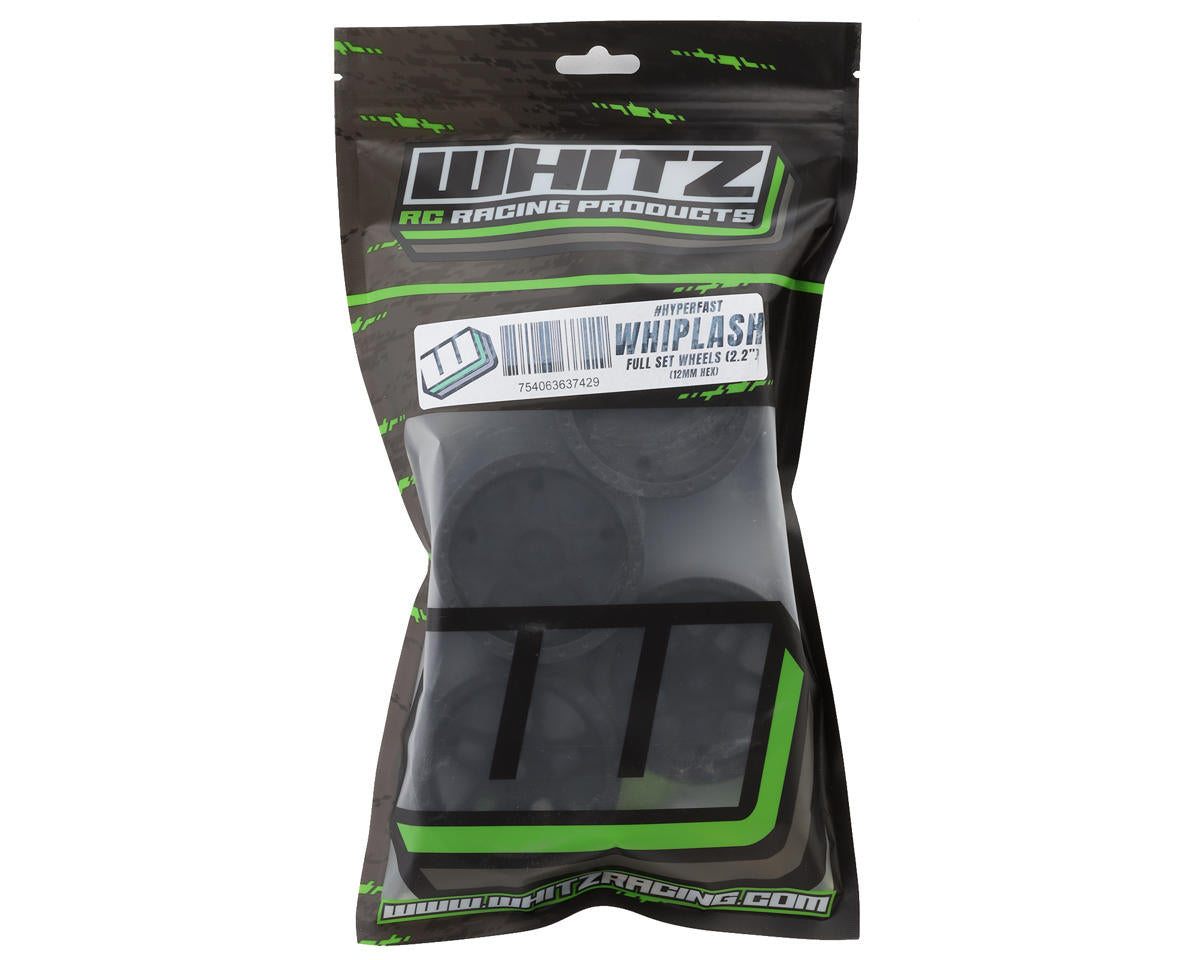 Juego de ruedas delanteras y traseras Whiplash de 2,2" y 12 mm (escala 1/10)