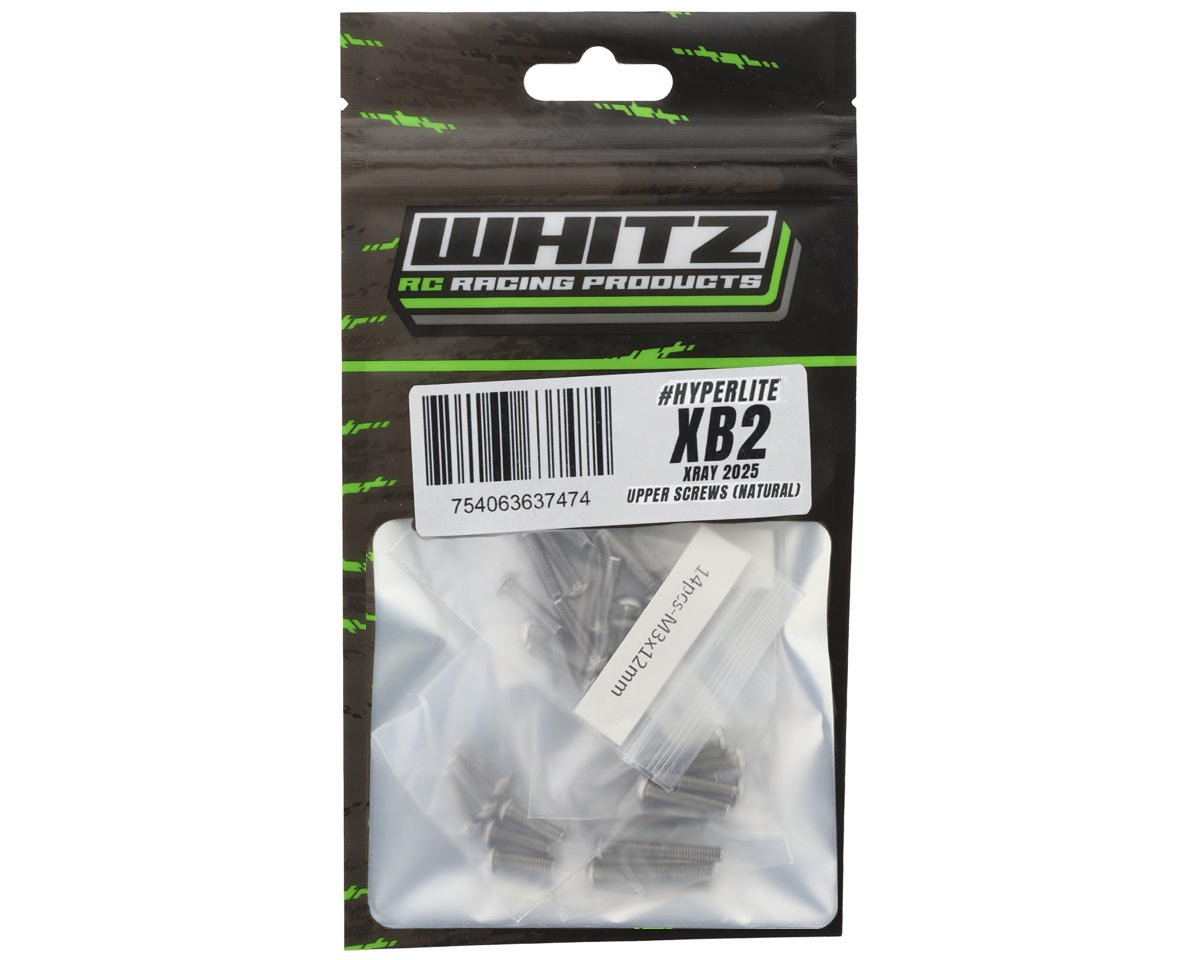TLR 22 5.0 Elite - Kit de tornillos superiores de titanio HyperLite de 2,5 mm